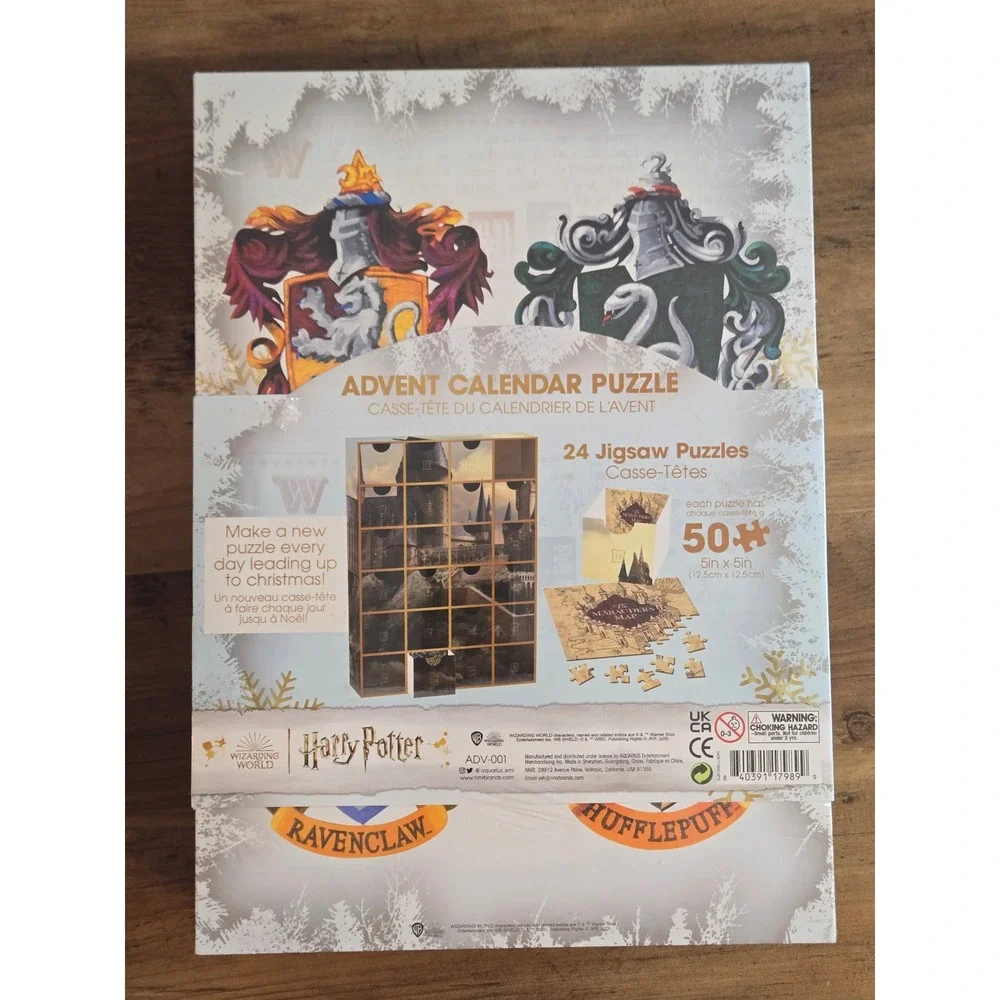 Harry Potter Advent Calendar 24 Jigsaw Puzzles 50pc Each Wizarding World NEW
